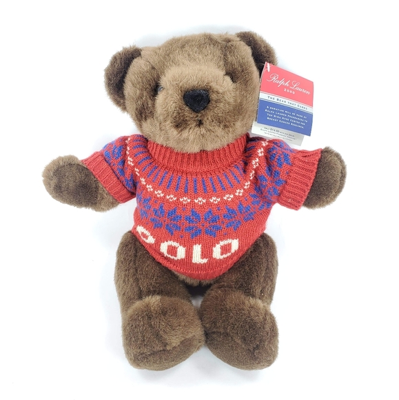 Ralph Lauren Other - Ralph Lauren Brown Bear Polo Sweater Teddy 2000